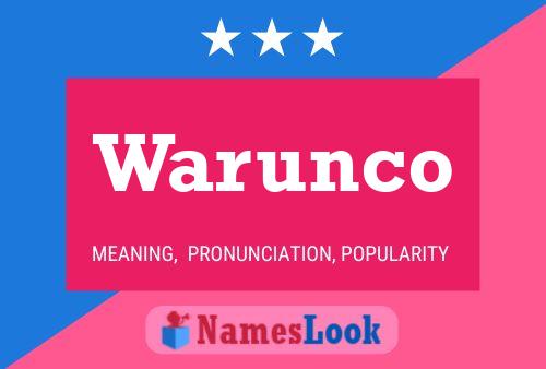 Warunco Naam Poster