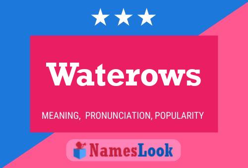 Waterows Naam Poster