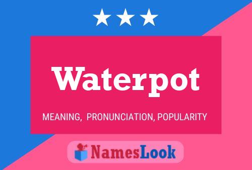 Waterpot Naam Poster