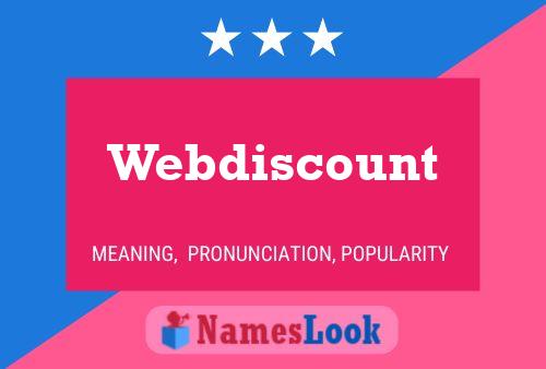 Webdiscount Naam Poster