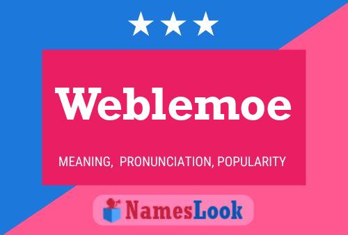 Weblemoe Naam Poster