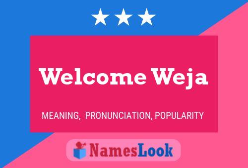 Welcome Weja Naam Poster