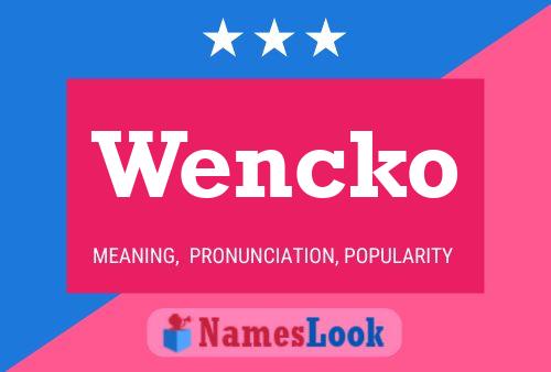 Wencko Naam Poster