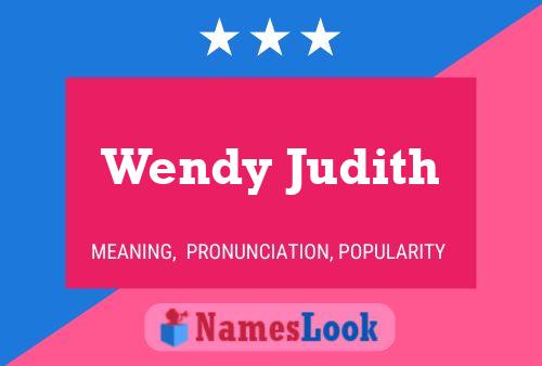 Wendy Judith Naam Poster