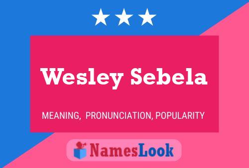 Wesley Sebela Naam Poster