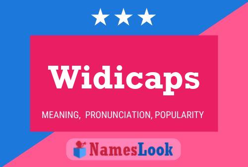 Widicaps Naam Poster