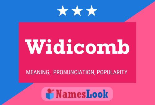 Widicomb Naam Poster