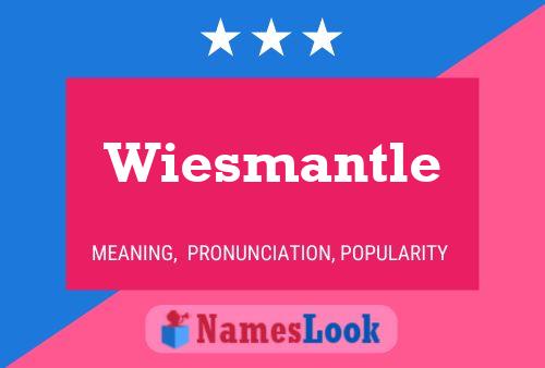 Wiesmantle Naam Poster