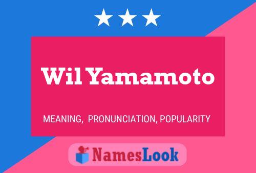 Wil Yamamoto Naam Poster