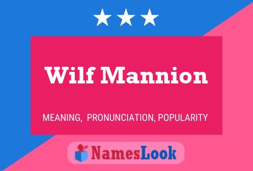 Wilf Mannion Naam Poster