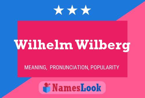 Wilhelm Wilberg Naam Poster