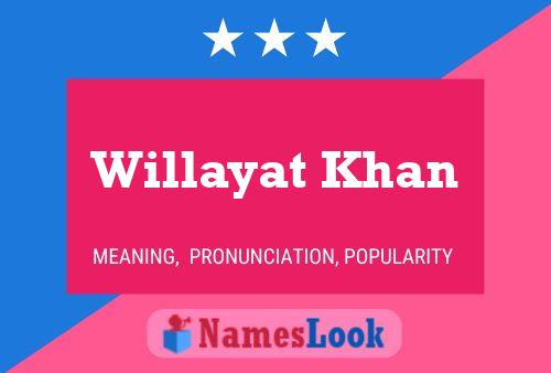 Willayat Khan Naam Poster