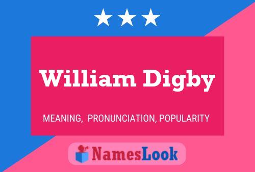 William Digby Naam Poster