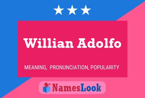 Willian Adolfo Naam Poster