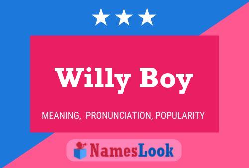 Willy Boy Naam Poster