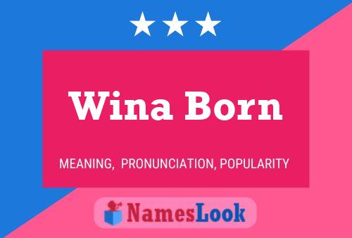 Wina Born Naam Poster