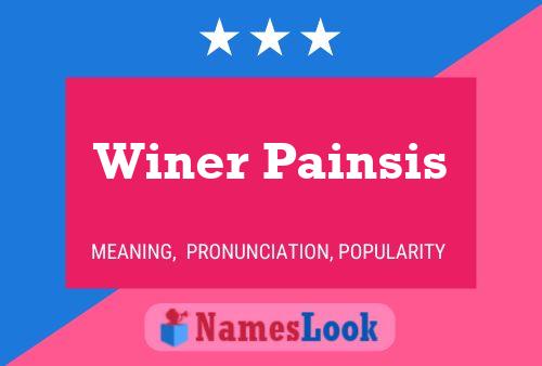 Winer Painsis Naam Poster