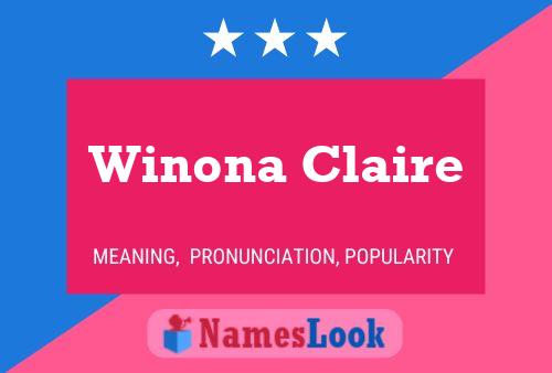 Winona Claire Naam Poster