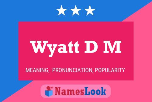 Wyatt D M Naam Poster