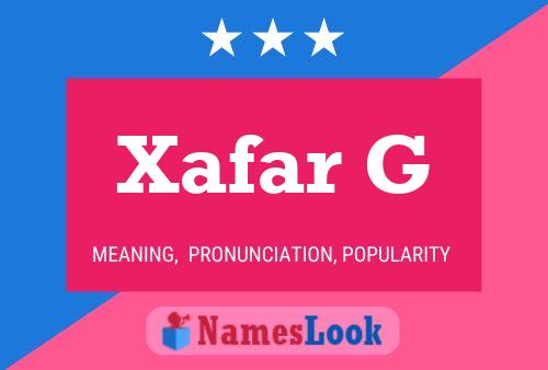 Xafar G Naam Poster