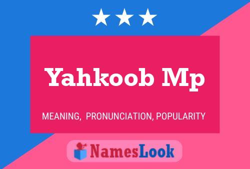 Yahkoob Mp Naam Poster