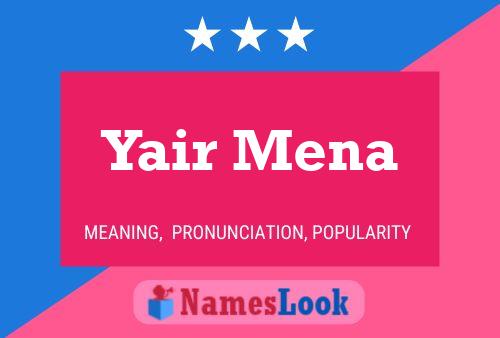 Yair Mena Naam Poster