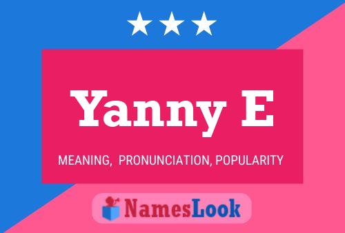 Yanny E Naam Poster