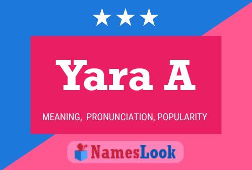 Yara A Naam Poster