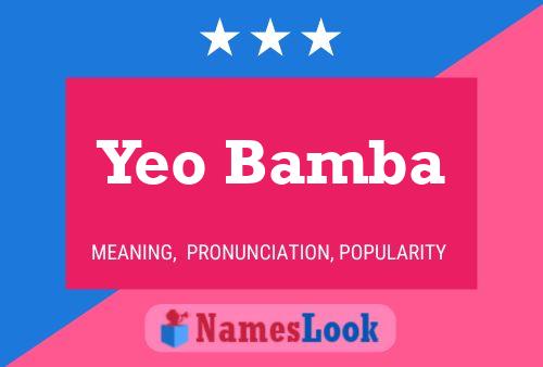 Yeo Bamba Naam Poster