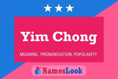 Yim Chong Naam Poster