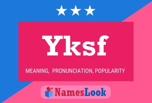 Yksf Naam Poster