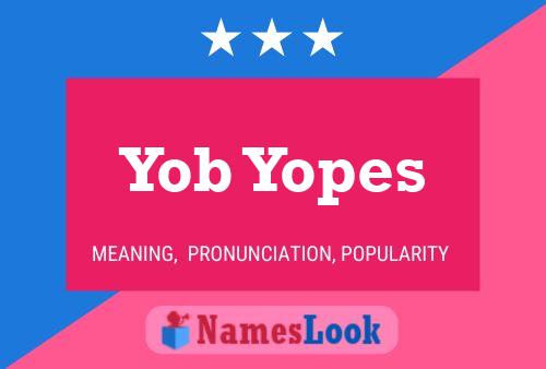 Yob Yopes Naam Poster