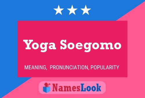 Yoga Soegomo Naam Poster