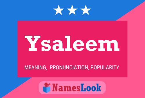 Ysaleem Naam Poster