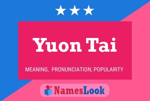 Yuon Tai Naam Poster