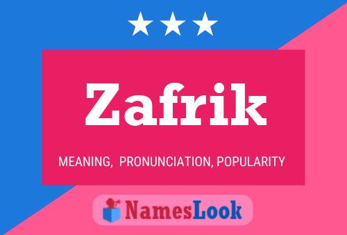 Zafrik Naam Poster