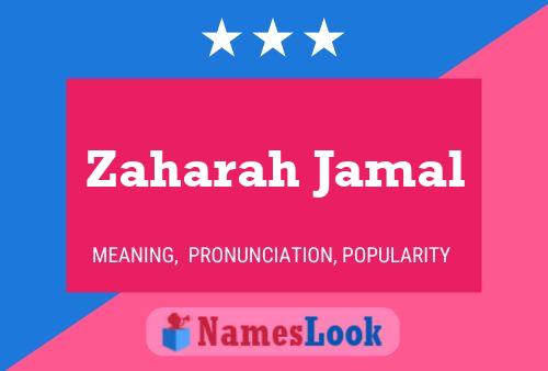 Zaharah Jamal Naam Poster