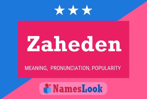 Zaheden Naam Poster