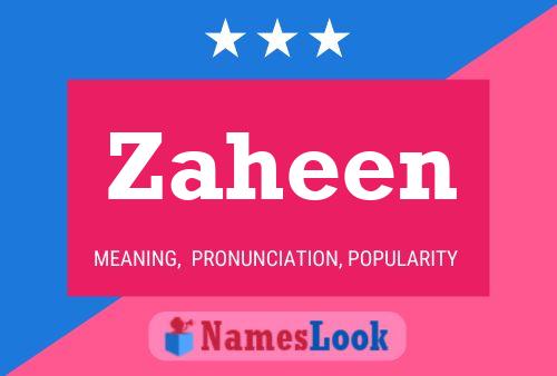 Zaheen Naam Poster