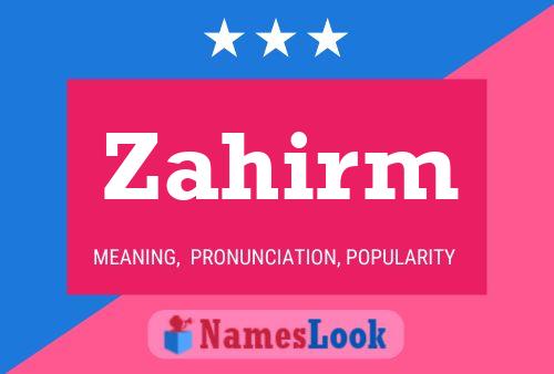 Zahirm Naam Poster