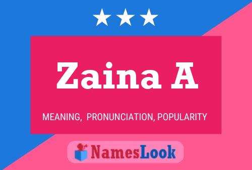 Zaina A Naam Poster