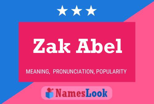 Zak Abel Naam Poster