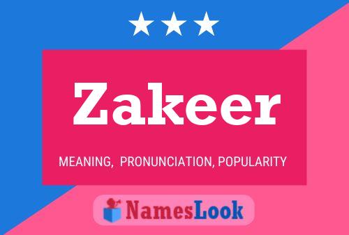 Zakeer Naam Poster