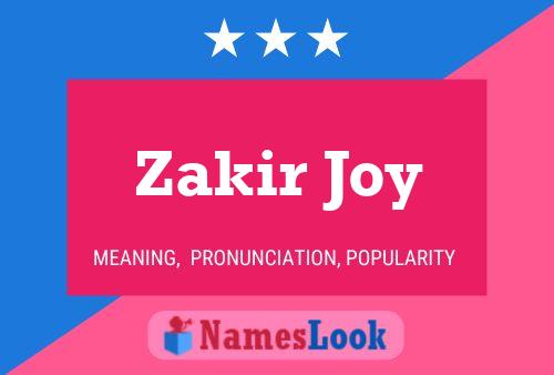 Zakir Joy Naam Poster