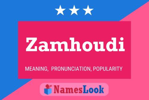 Zamhoudi Naam Poster