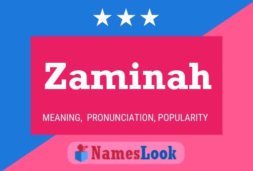 Zaminah Naam Poster