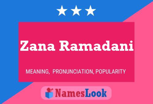 Zana Ramadani Naam Poster