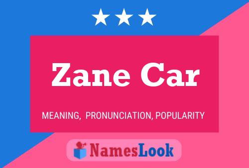 Zane Car Naam Poster