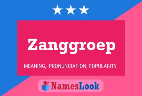 Zanggroep Naam Poster