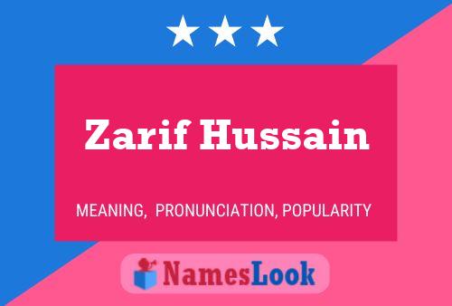 Zarif Hussain Naam Poster